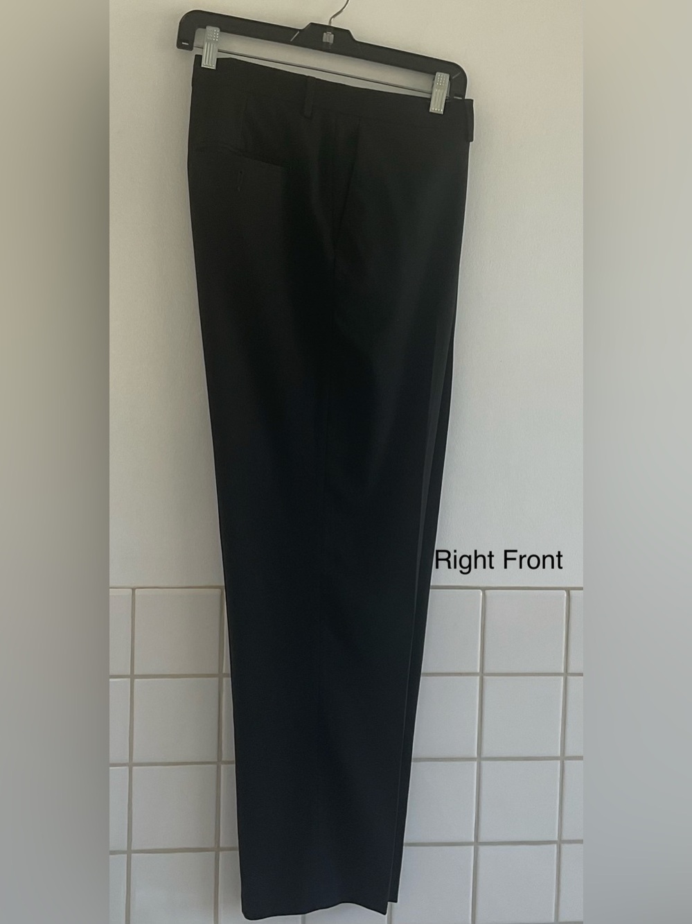 Haggar Men’s Black Straight Fit PremiumStretch Dress Pants 38x30